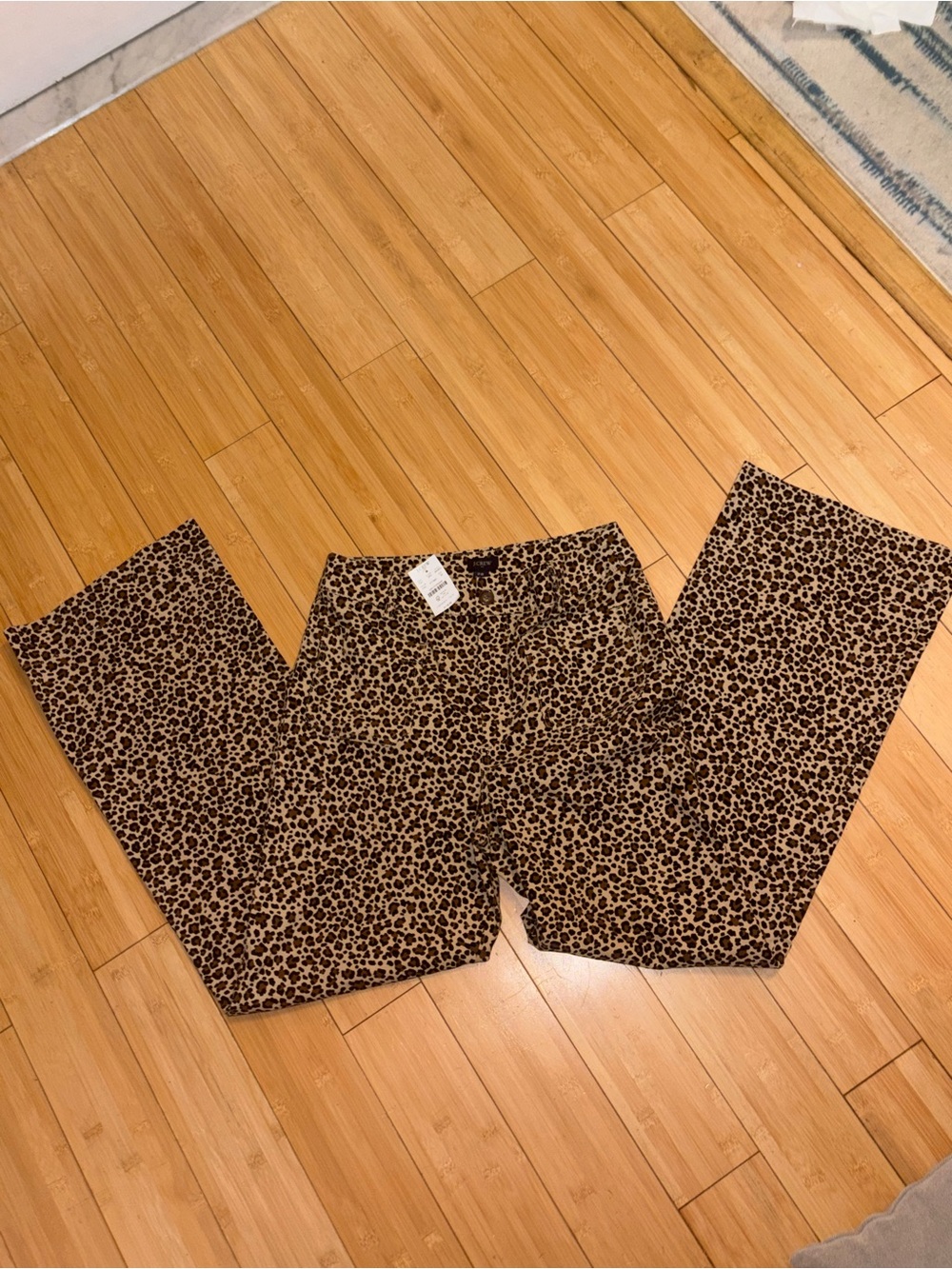 J. Crew Leopard Print Wide Leg Pants